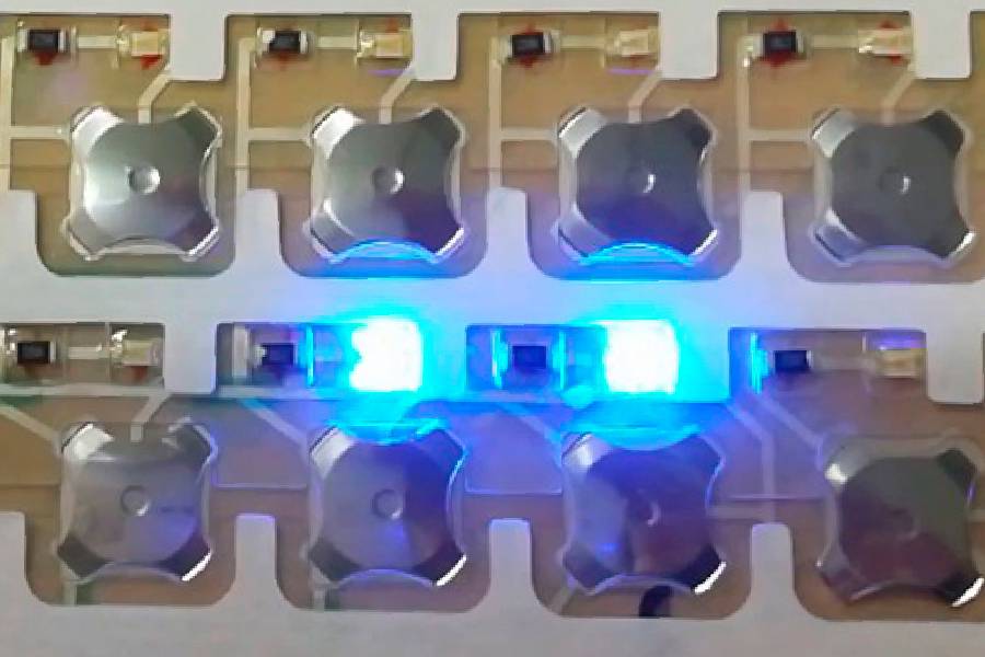 Teclado com Leds SMD